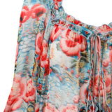 MIGNON - Ruffled maxi dress with bow detail