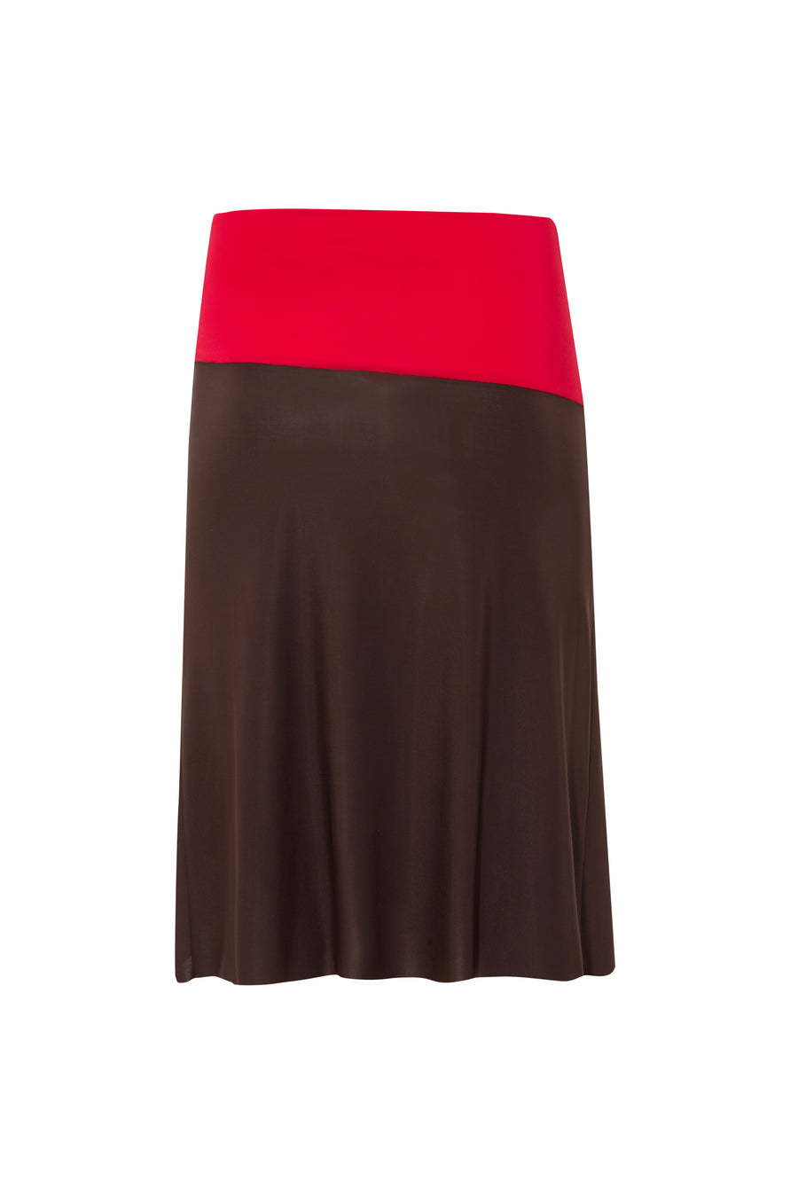 MILEN - Colour blocked midi jersey skirt