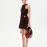 MILLY - Mini mesh dress with cut-out details
