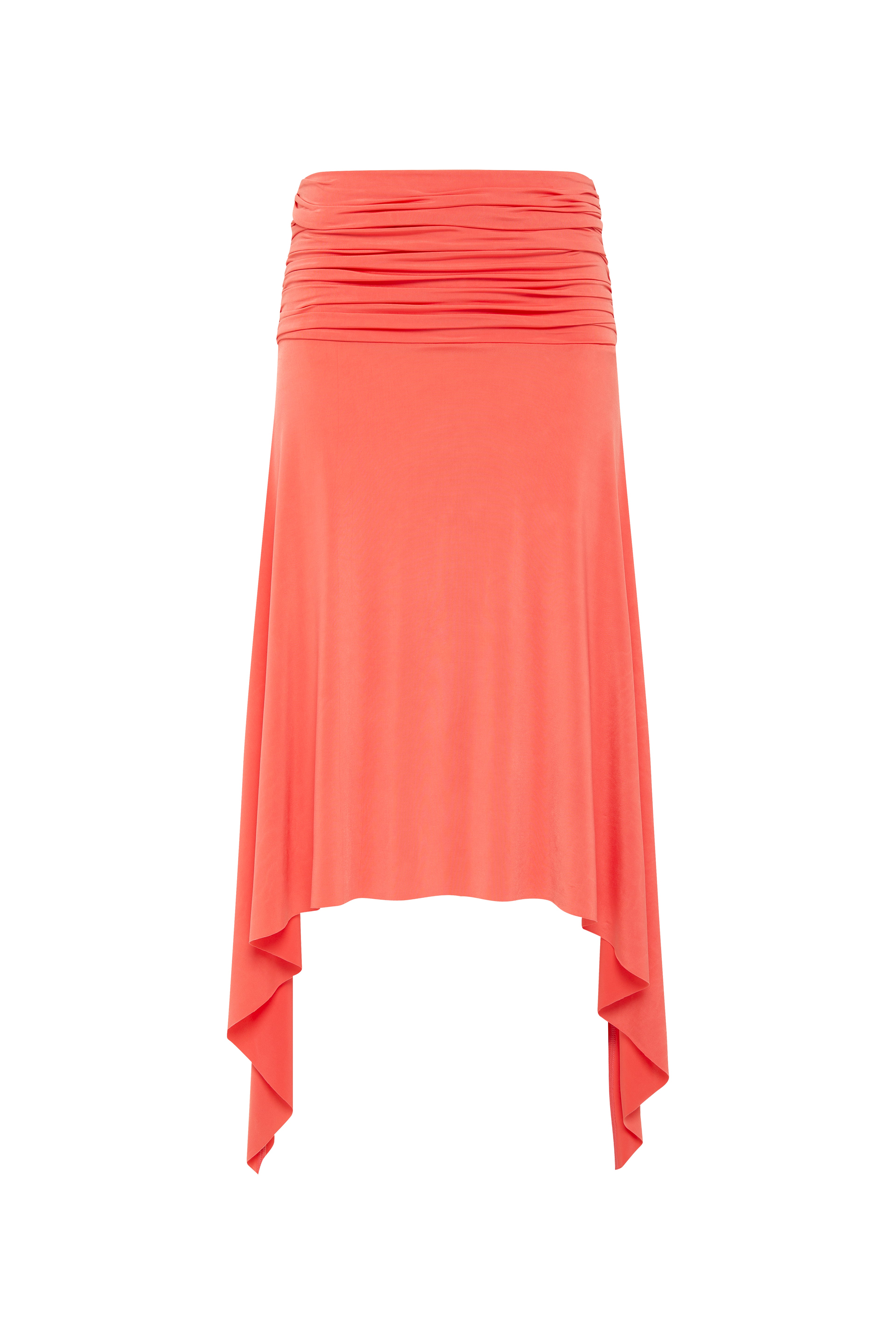 MIMI - Asymmetric draped jersey skirt