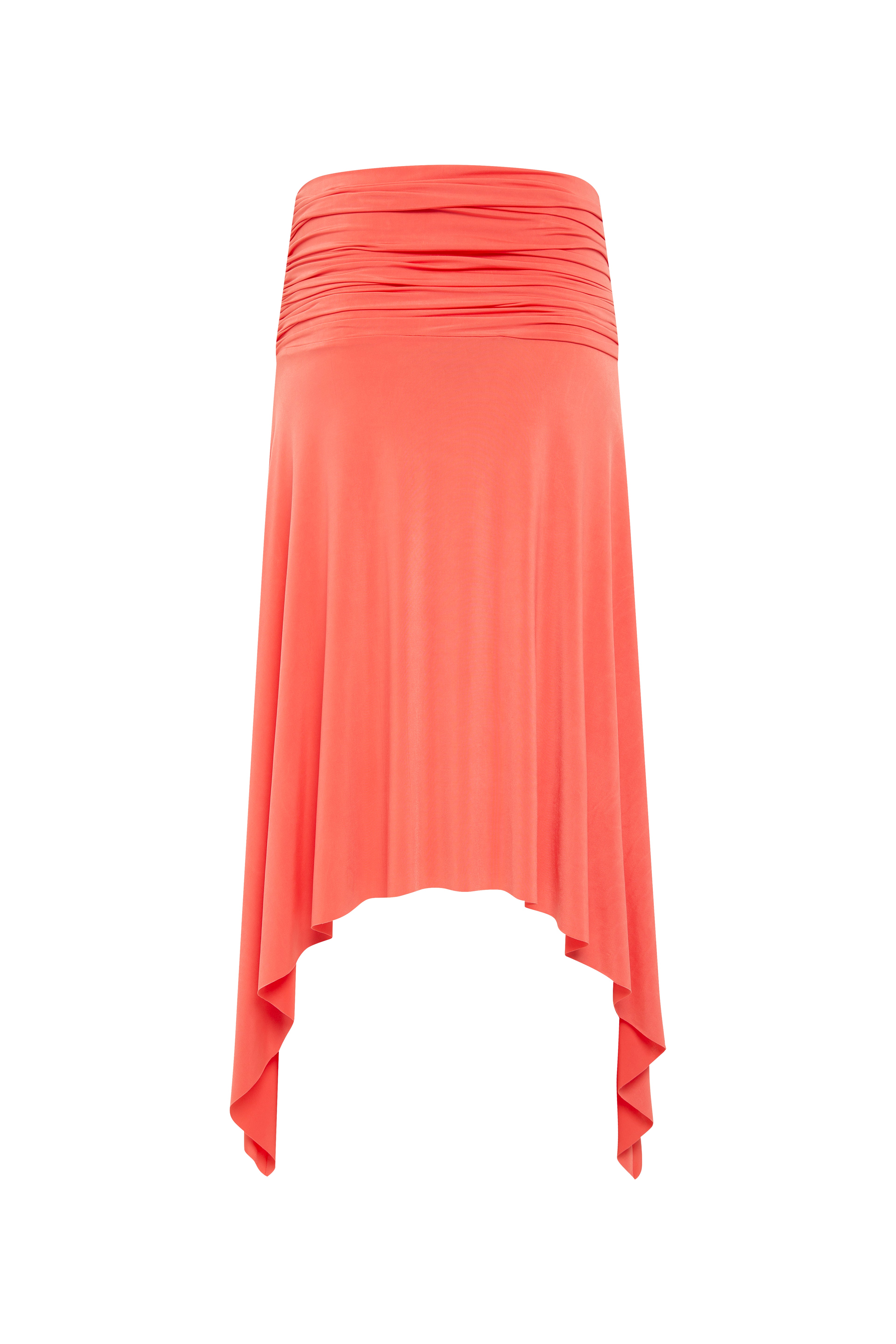 MIMI - Asymmetric draped jersey skirt