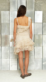 MIMIKA - Crochet ruffle mini dress