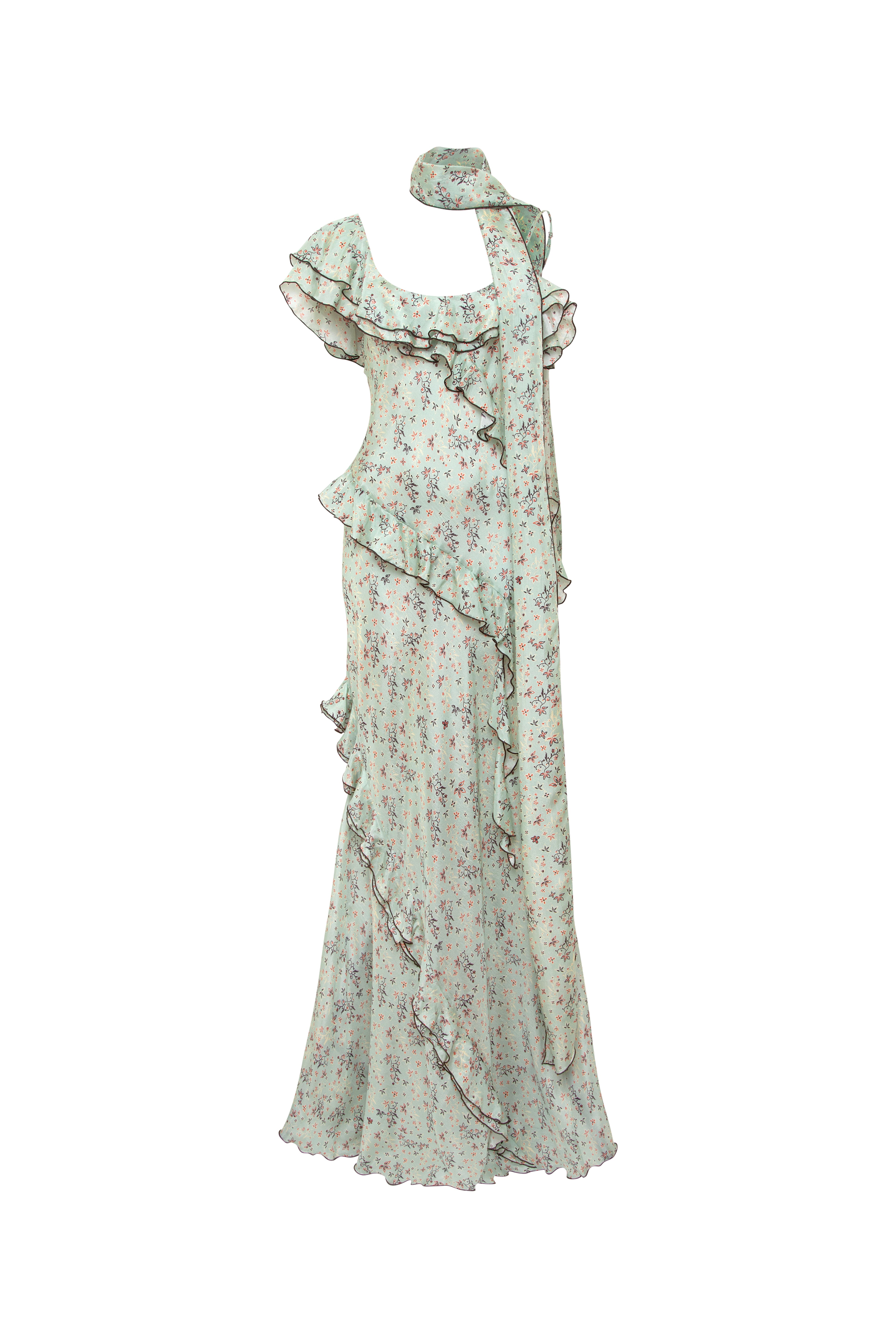 MONICA - Floral printed maxi dress
