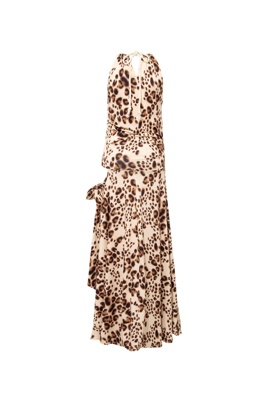 NESTA - Cut-out detailed animal-print dress