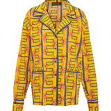 NICO - Printed shirt with contrast piping