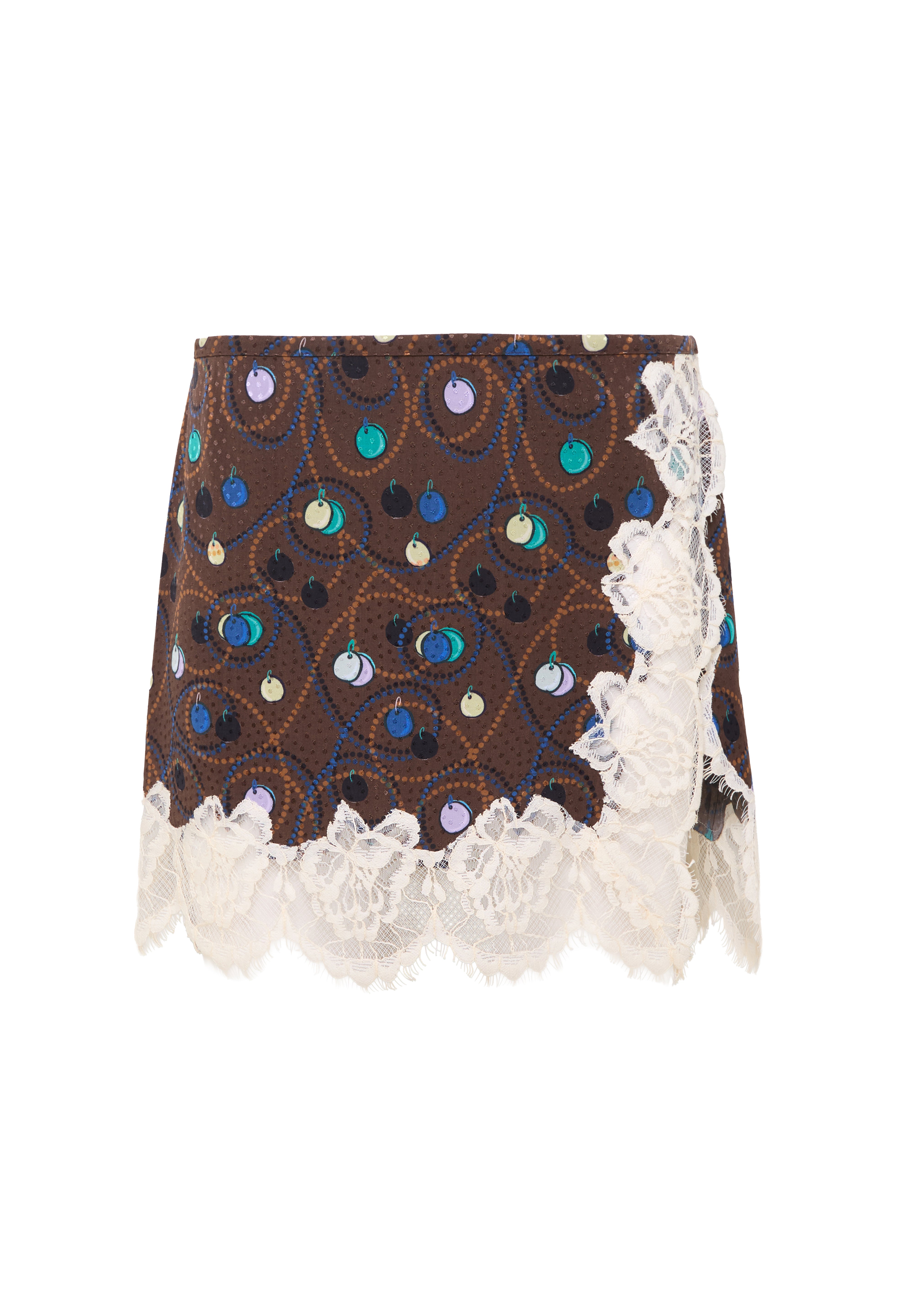 NIERA - Lace-trimmed mini skirt