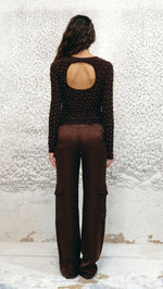 ODEL - Studded open-back longsleeved top