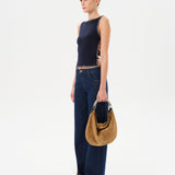 ODETTE - Dark wash jean with turned up cuffs