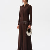 PALOMA - Open-back crepe dress