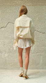 POLCA - Textured jacket with bow detailed cuffs