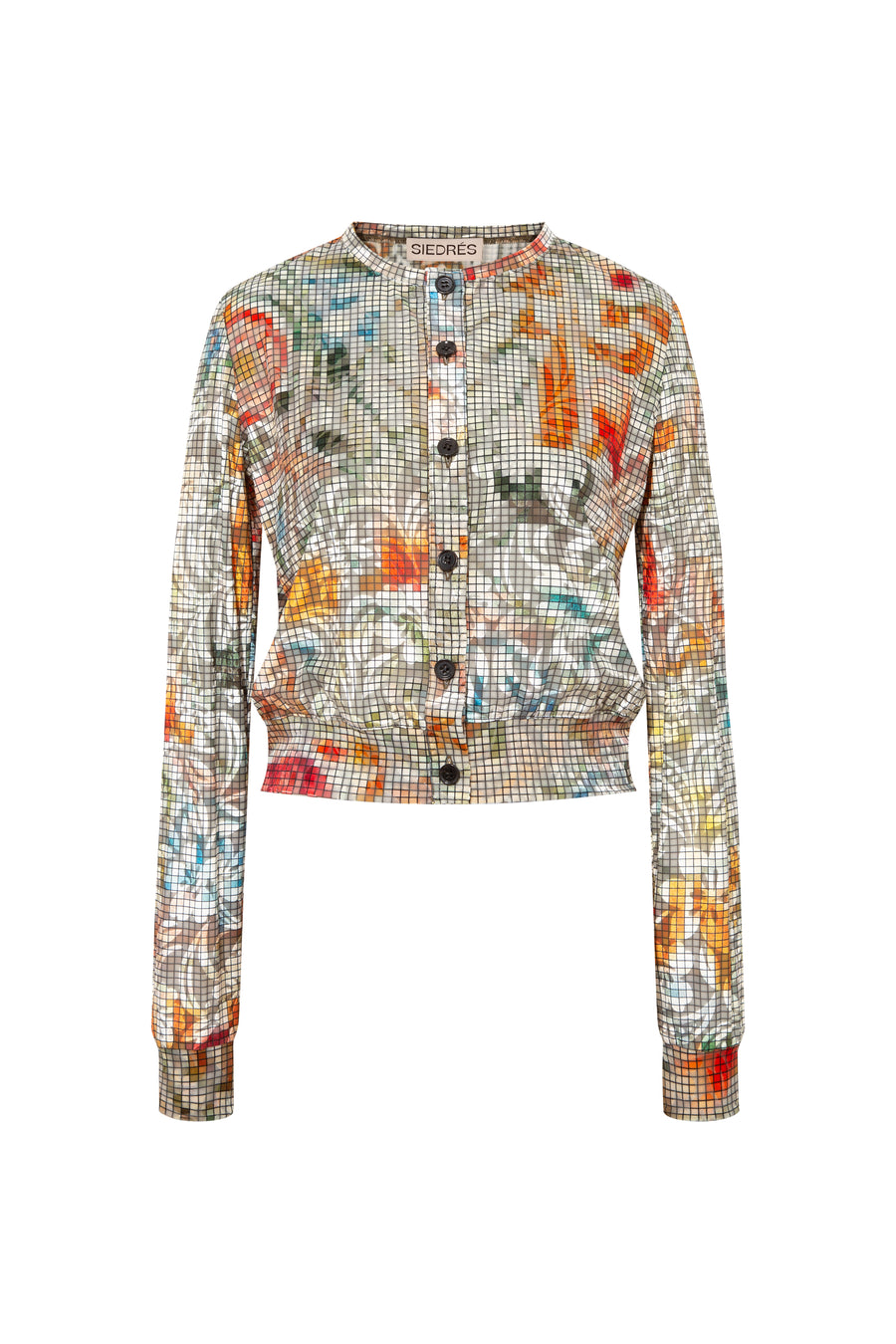 POLI - Floral-print devoré cardigan