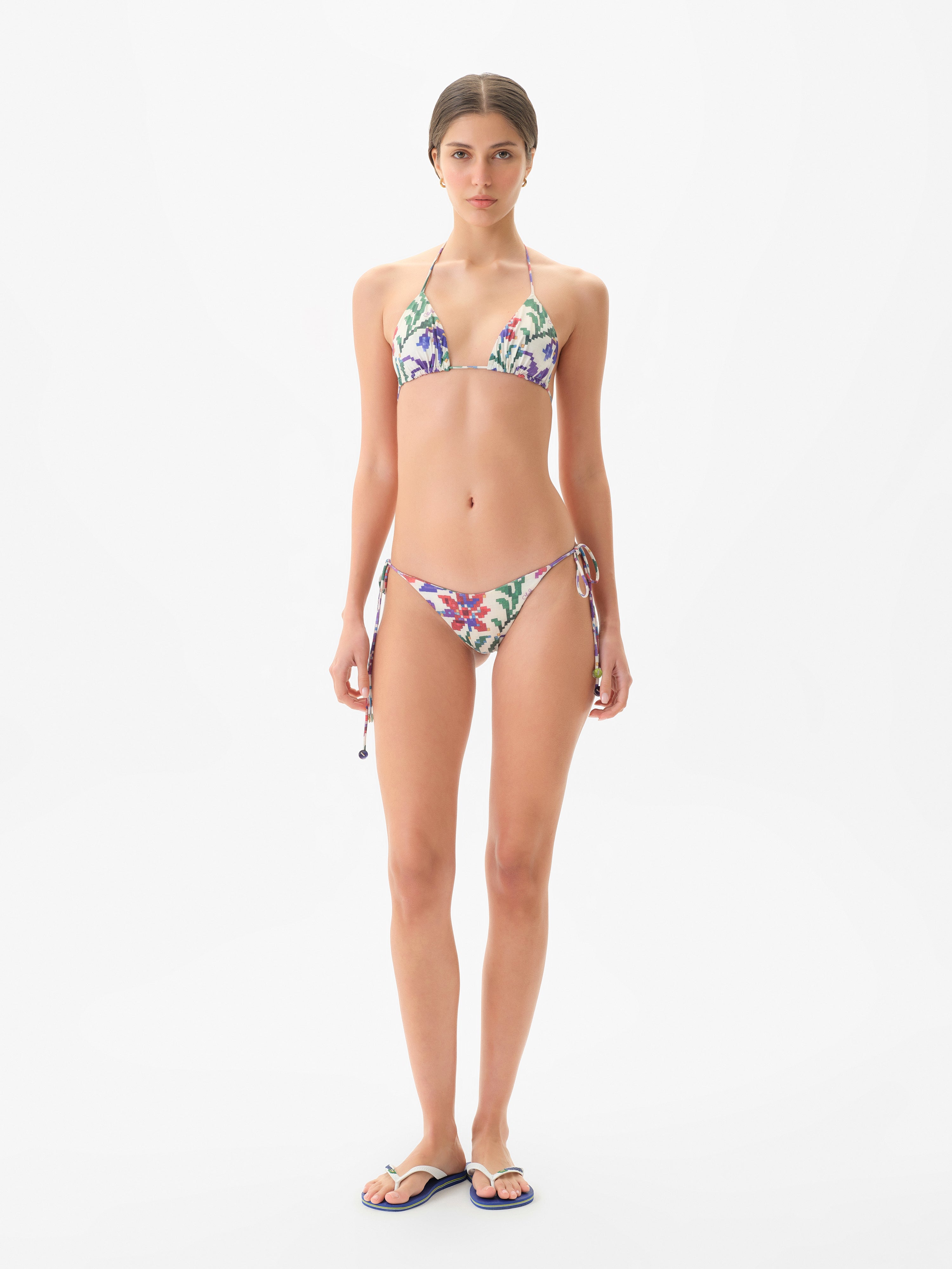 ROM - Tie-detailed low-rise bikini briefs