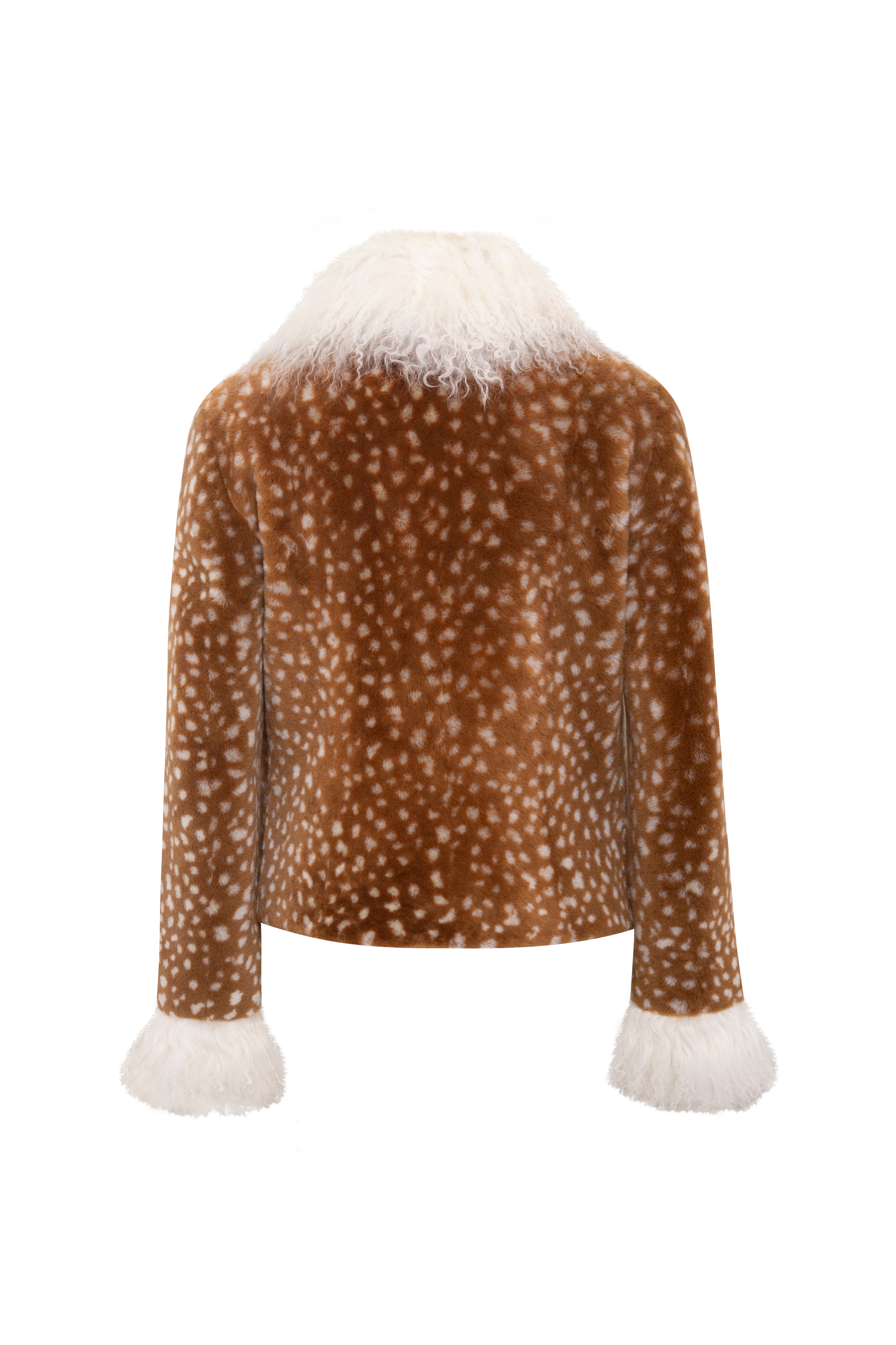 RONCH - Fur detailed printed jacket