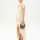 ROXY - Ruched maxi dress with open-back detail