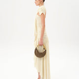 ROXY - Ruched maxi dress with open-back detail