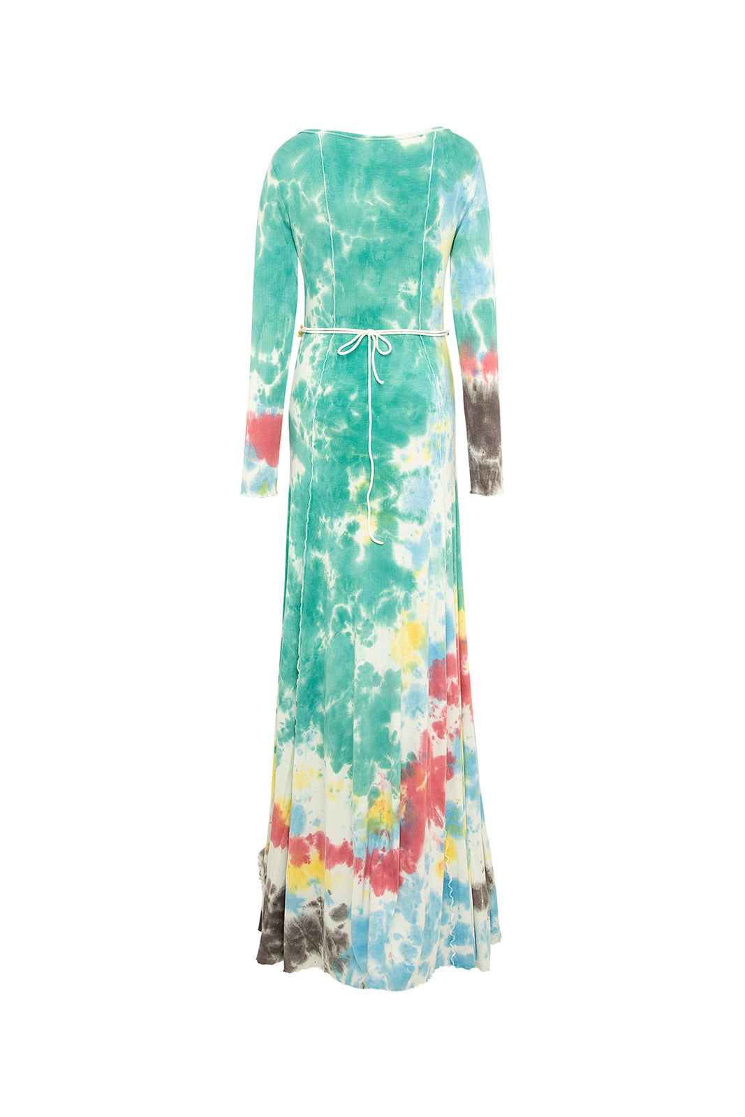 RUTH - Tie dye rib-knit maxi dress