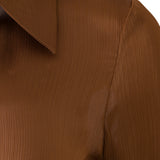 SEZANNE - Button-down cropped shirt with detachable mini-pouch