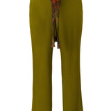 SHELA - Plisse tapered satin pants
