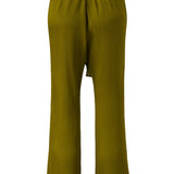 SHELA - Plisse tapered satin pants