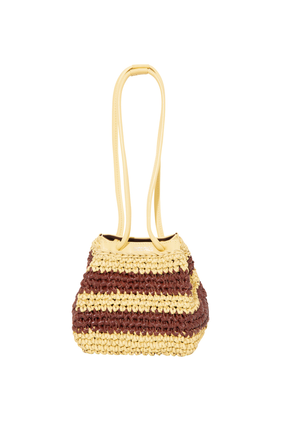 TIA - Mini woven leather shoulder bag with shoulder strap