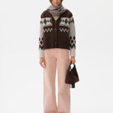 BACYS - Zip-up Fair Isle cardigan