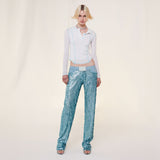 SUN - Sequined low-rise pants