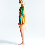 MARLEY - Printed fluted sleeve shirt