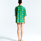 MALINA - Tile printed short sleeve shirt