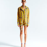 NICO - Printed shirt with contrast piping