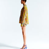 NICO - Printed shirt with contrast piping