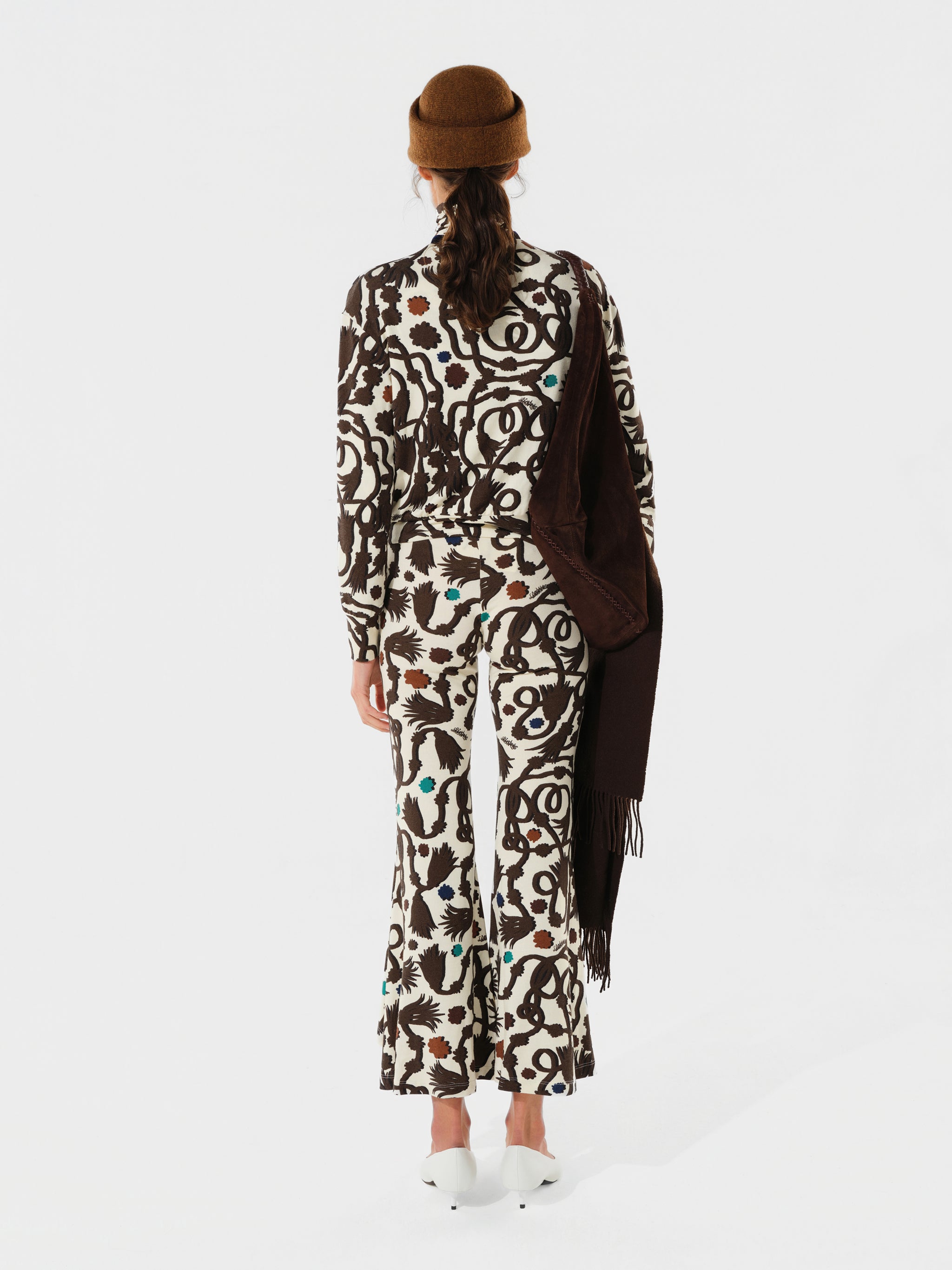 JESLYNN - Printed relaxed pants