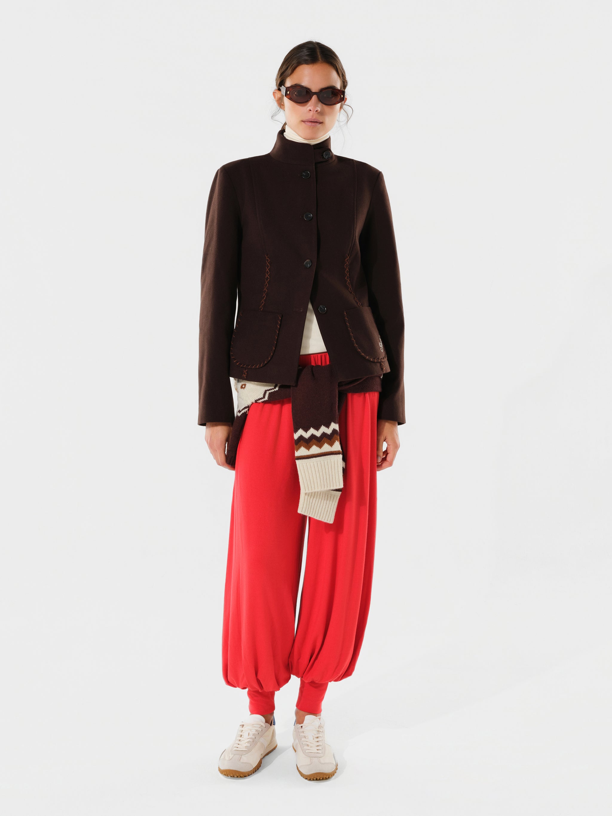 JACKIE - Structured jacket with stand collar