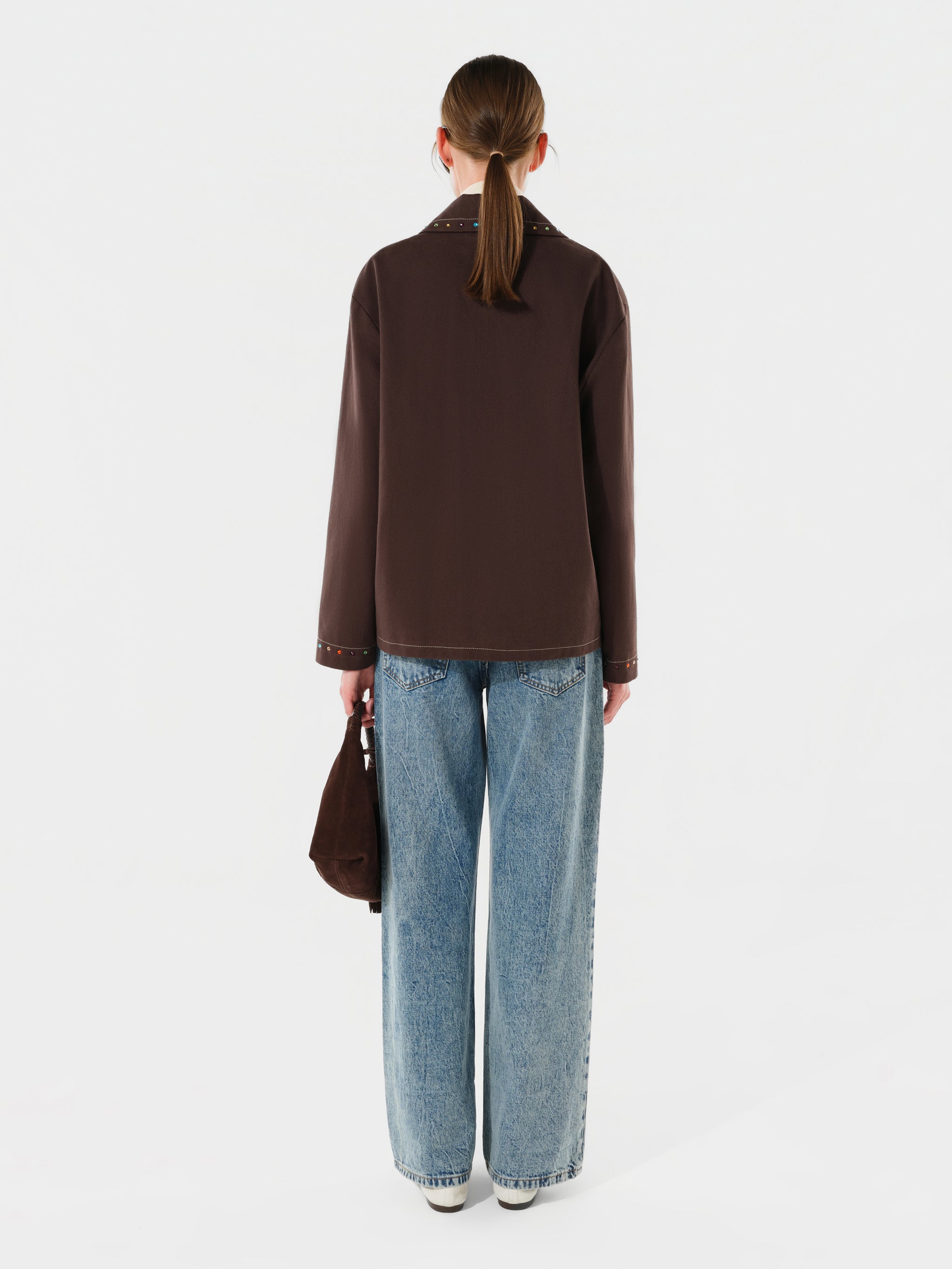 METZY - Embellished jacket with sticth detailing