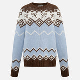 CELESTE - Wool jacquard-knit sweater