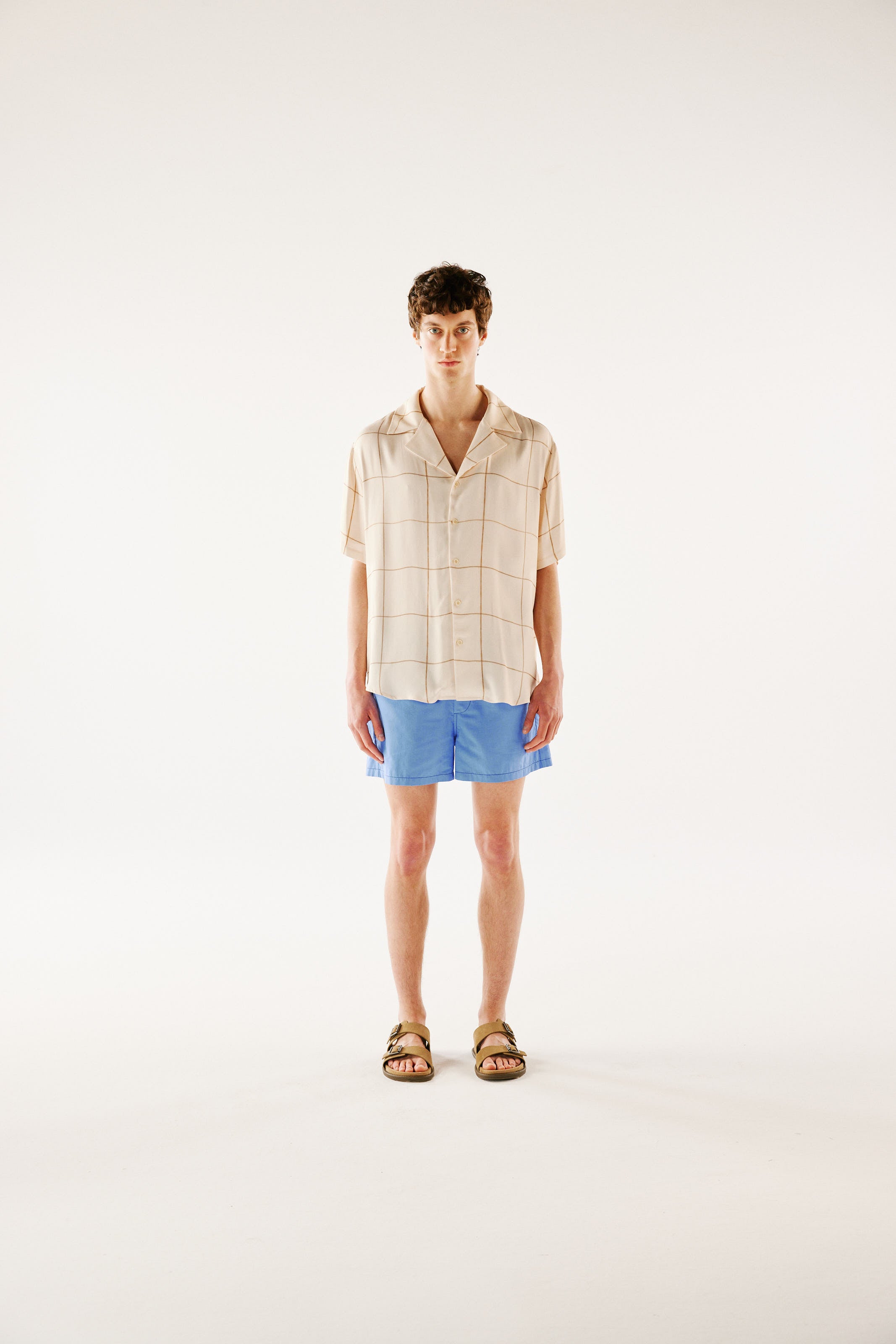 COLTON - Resort collar shirt with graphic print