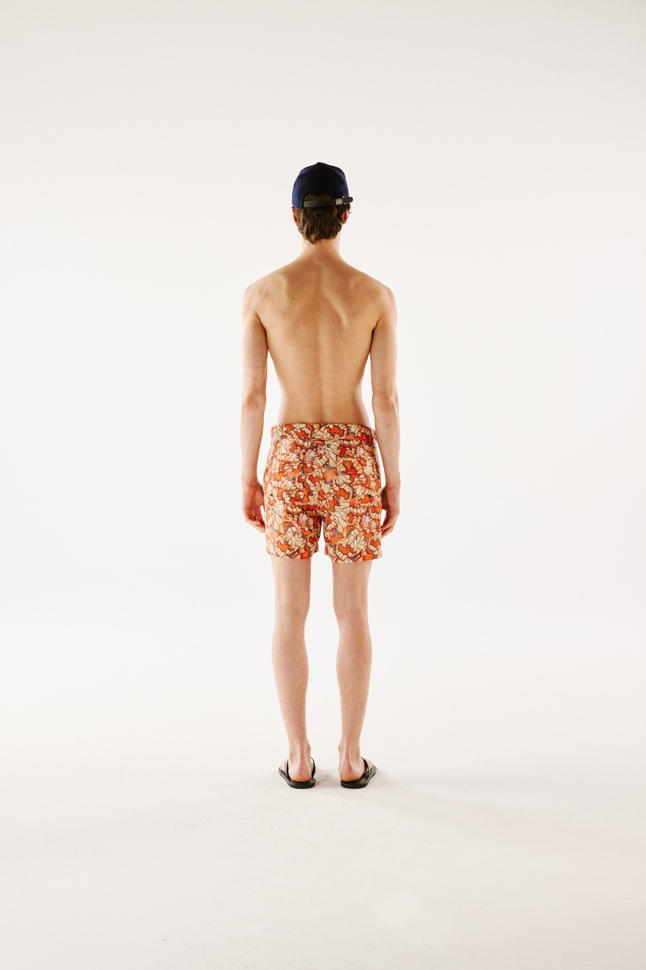 BORA - Slim-fit short-length printed swim shorts