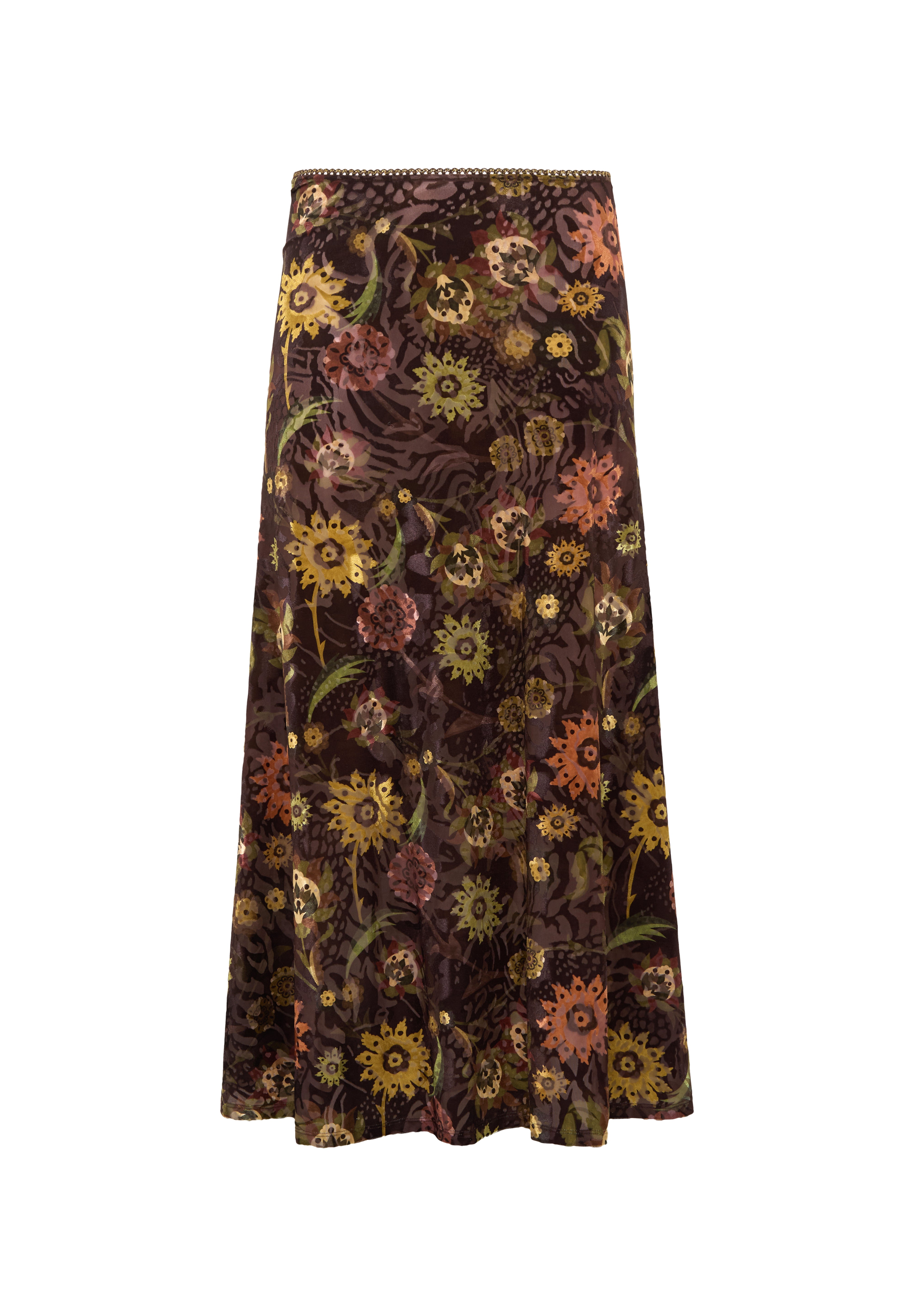 SINY - Floral printed midi skirt