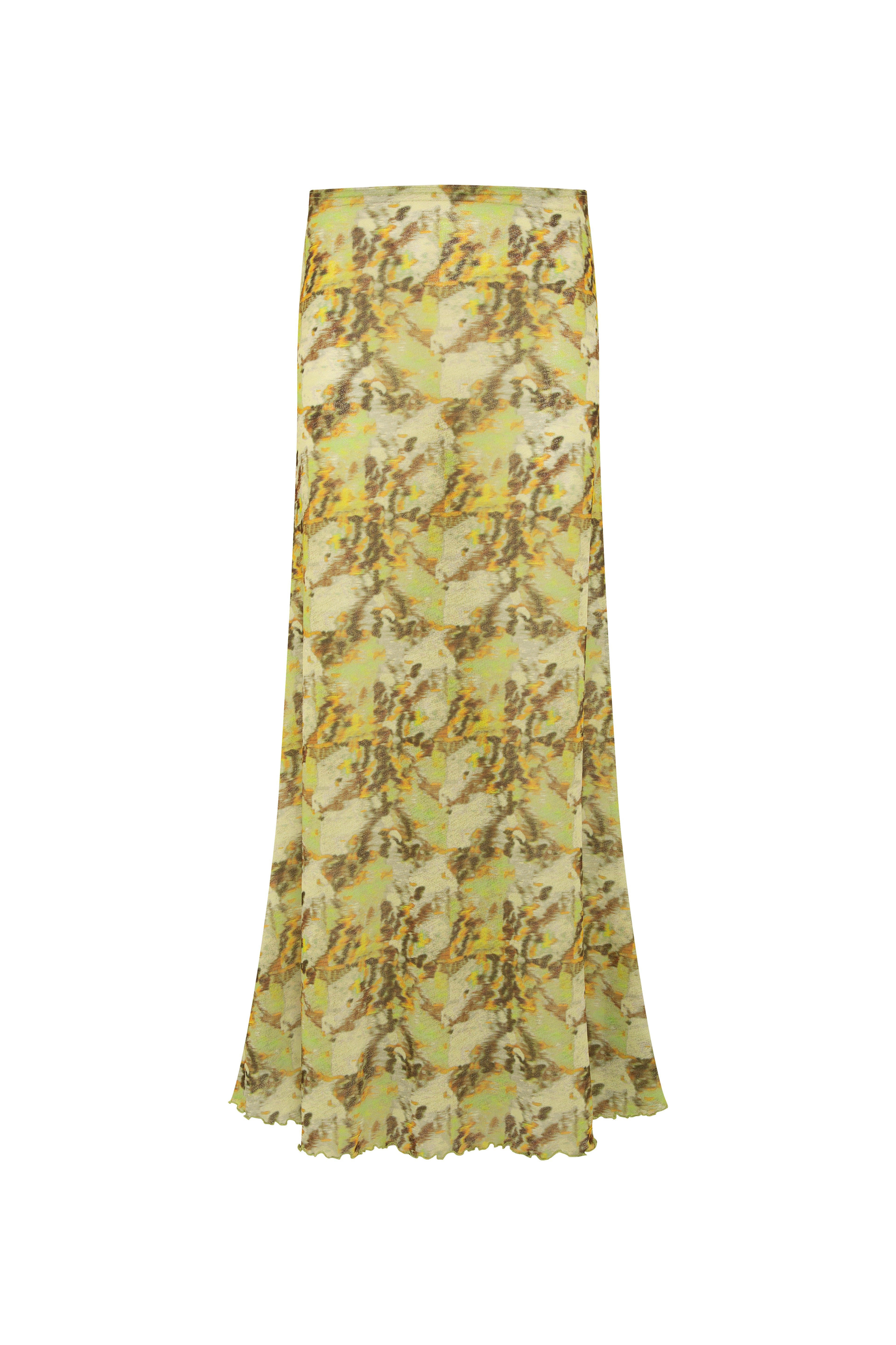 SINY - Low-rise printed maxi skirt
