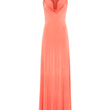 SIZY - Cape detailed jersey maxi dress