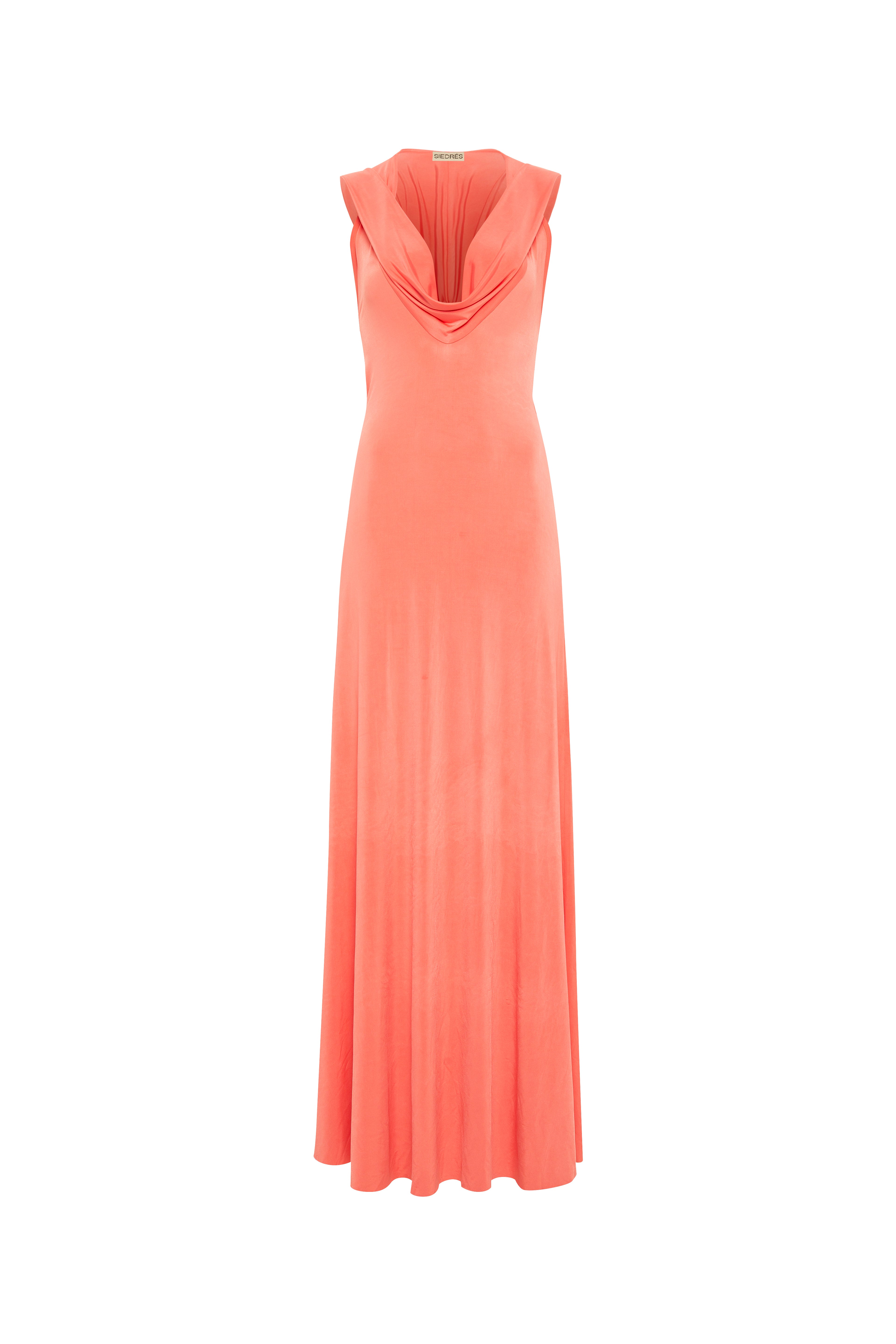 SIZY - Cape detailed jersey maxi dress