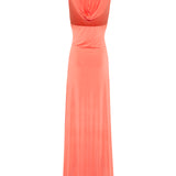 SIZY - Cape detailed jersey maxi dress