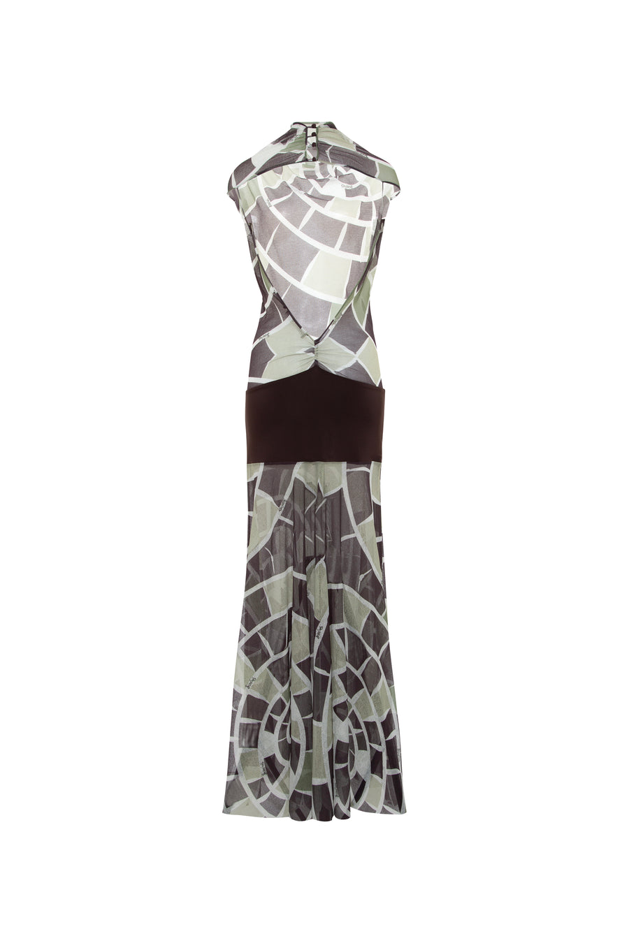 SLEN - Kaleidoscope open back maxi dress