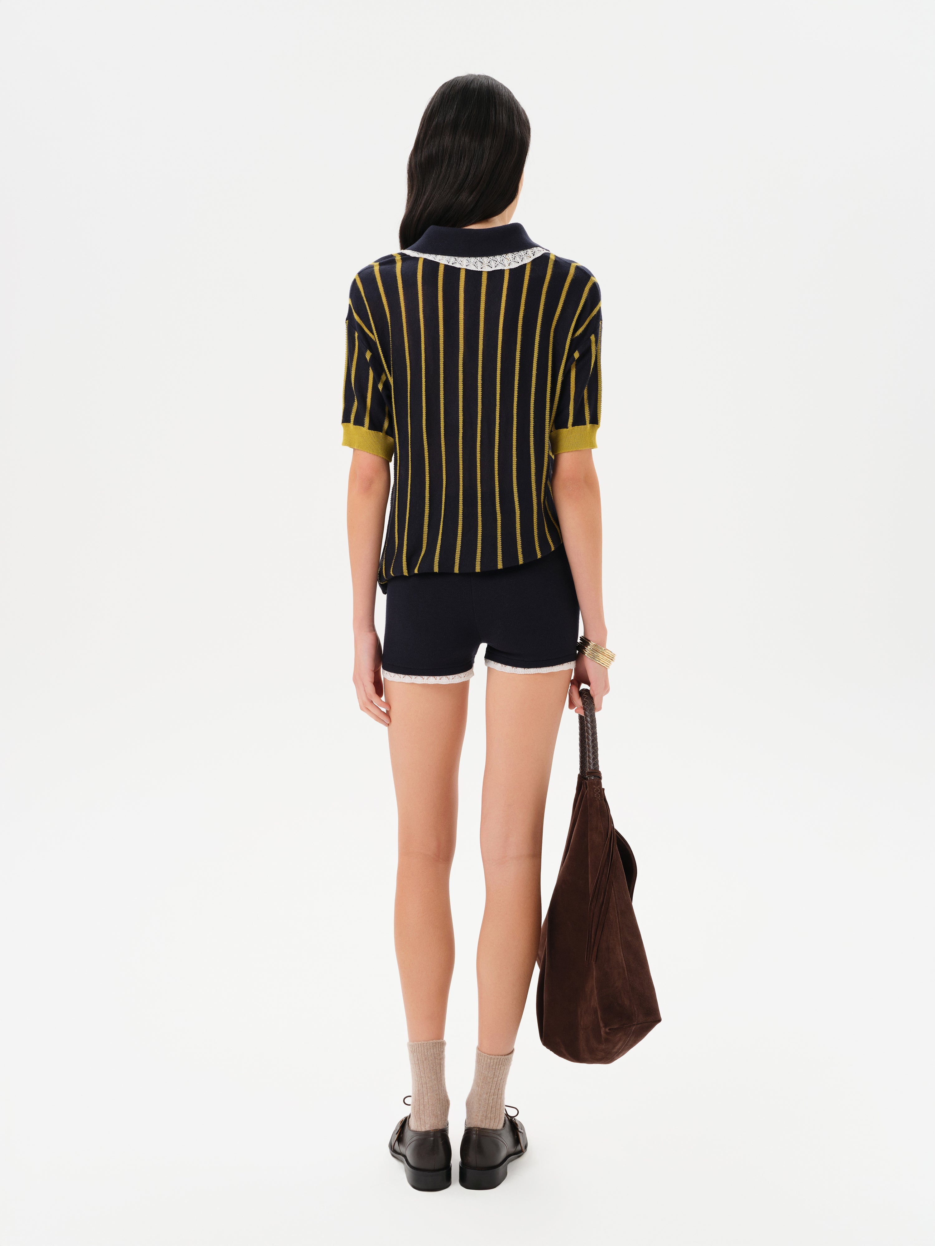 SOU - Form-fitting knit mini shorts