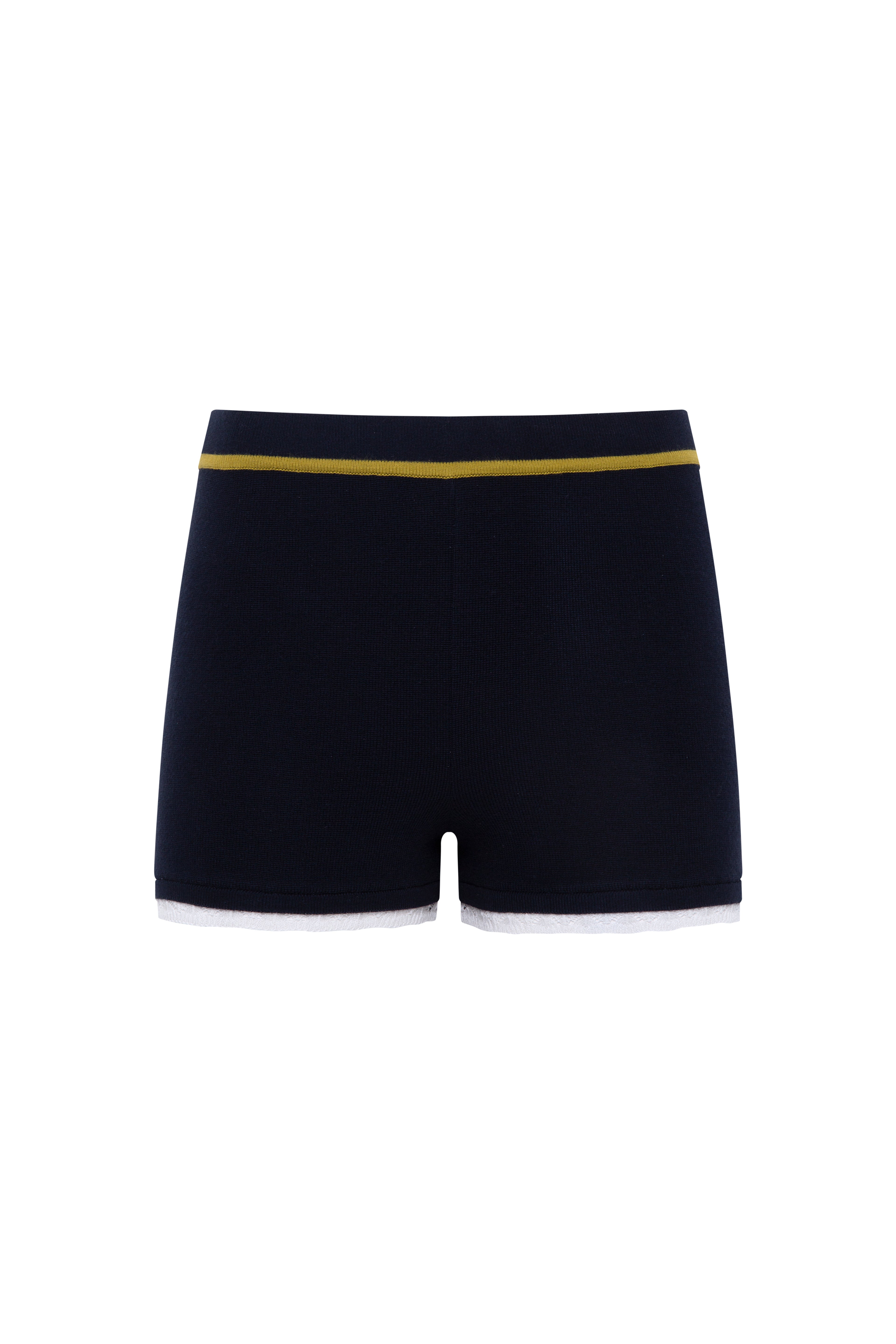 SOU - Form-fitting knit mini shorts