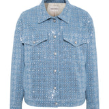 SPAR - Sequined denim trucker jacket