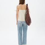DAKY - Hem detailed low-rise straight-leg jeans
