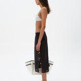 SIAS - Embellished wrap-around cotton skirt
