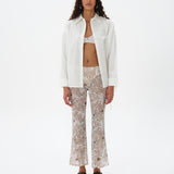 DANIA - Nazar printed semi-sheer cropped pants