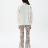 DANIA - Nazar printed semi-sheer cropped pants
