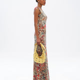 FENS - Floral-print open-back dress